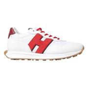 Hogan Stiliga Patch Sneakers för Män White, Herr