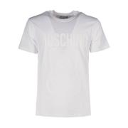 Moschino Teddy T-Shirt Uppgradering, Vit, Tone Sur Tone White, Herr