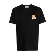 Moschino Teddy Bear Logo Broderad T-shirt Black, Herr