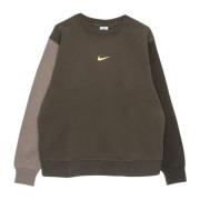Nike Dam Crewneck Sweatshirt med Swoosh Gray, Dam