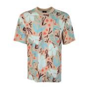 PS By Paul Smith Mens SS T Shirt SEA Floral Beige, Herr
