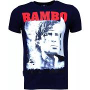 Local Fanatic Rambo Rhinestone - T Shirt Herr - 4776Nb Blue, Herr
