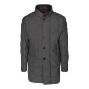 Fay Single-Breasted Coats Gray, Herr