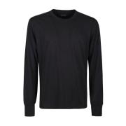 Tom Ford Lb999 Svart Långärmad T-shirt Black, Herr