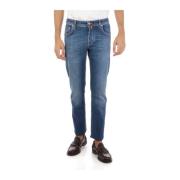 Jacob Cohën Slim Fit Blekt Effekt Jeans Blue, Herr