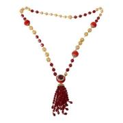 Dolce & Gabbana Halsband med röda kristaller, 100% autentiskt, tillver...