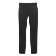 Saint Laurent Slim-Fit Svarta Jeans Black, Dam