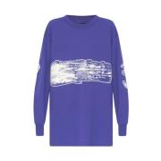 Y-3 Long-sleeved T-shirt Purple, Dam