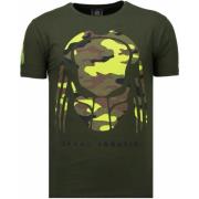 Local Fanatic Predator Rhinestone - Herr T-shirt - 5757G Green, Herr
