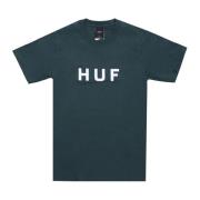 HUF Essentials Logo Tee - Forest Green Green, Herr