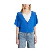 Ba&Sh v Cardigans - Domino Vest Blue, Dam