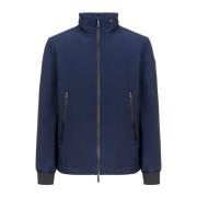 Woolrich Blå Soft Shell Bomberjacka Blue, Dam