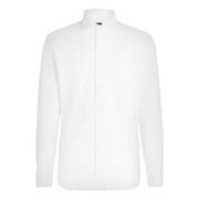 Boggi Milano Slim Fit Polotröja i Jersey av Bomull White, Herr