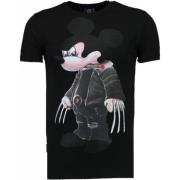 Local Fanatic Rökande Rhinestone Bad Mouse - Herr T-shirt - 5090Z Blac...