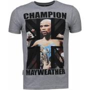 Local Fanatic Mayweather Champion - T Shirt Herr - 4780G Gray, Herr