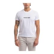 Aspesi Bomull T-Shirt Kollektion White, Herr