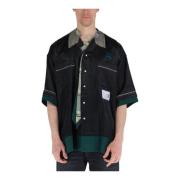 Mihara Yasuhiro Lagerskjorta för Bowling Black, Herr
