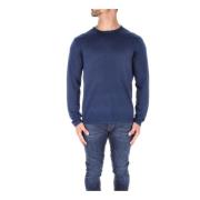 Aspesi Ull-Silke Blandning Pullover Blue, Herr