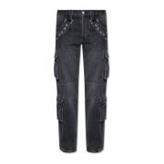 Misbhv Inuti en Dark Echo kollektion cargo jeans Black, Herr