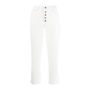 Dondup Vita Cropped Jeans White, Dam