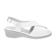Cinzia Soft Flat Sandals White, Dam