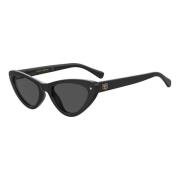 Chiara Ferragni Collection Svart/Grå Solglasögon CF 7006/S Black, Dam