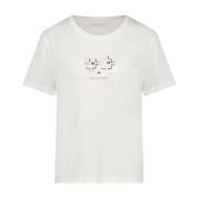Jane Lushka Ninja Logo T-Shirt | Vit White, Dam