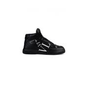 Valentino Garavani Svarta High-Top Sneakers med Vltn Logo Black, Herr