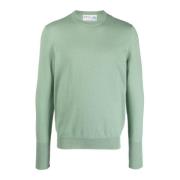Ballantyne Cashmere Crewneck Sweater Green, Herr