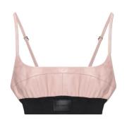 The Mannei ‘Catalina’ cropped tanktop Pink, Dam