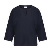 Jane Lushka Stami Blus - Stilfull och Edgy Teknisk Jersey Blue, Dam