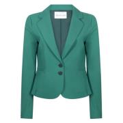 Jane Lushka Grön Teknisk Jersey Blazer Green, Dam