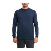 Aspesi Crew Neck Sweater Blue, Herr