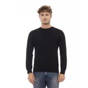 Alpha Studio Svart Crewneck Sweater Black, Herr