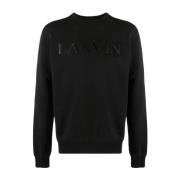 Lanvin Klassisk Broderad Sweatshirt Black, Herr