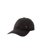 Ami Paris Svart Syntetisk ADC Studs Cap Black, Unisex