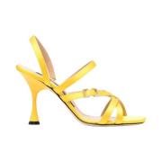 Sergio Rossi Högklackade sandaler Yellow, Dam