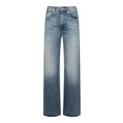 Slvrlake Straight Jeans Blue, Dam