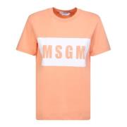 Msgm T-Shirts Orange, Dam