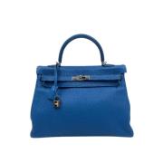 Hermès Vintage Pre-owned Läder handvskor Blue, Dam