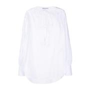 Ermanno Scervino Överdimensionerad skjorta Calado White, Dam