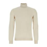 Fedeli Sand Cashmere Tröja Beige, Herr