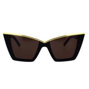 Saint Laurent Värdefulla Detaljer Cat-Eye Solglasögon Black, Dam