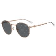 Chiara Ferragni Collection Glamorösa runda metall solglasögon med Eyel...