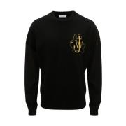 JW Anderson Bunny Crewneck Sweater Black, Herr