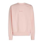 Marni Klassisk Sweatshirt Uppgradering för Män Pink, Herr