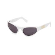 Gcds Sunglasses White, Unisex