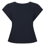 Jane Lushka Slim Fit Domino Top | Blå Blue, Dam