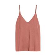 Max Mara Studio Rosa Studio Top med Lume Pink, Dam