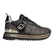 Liu Jo Maxi Wonder24 Saffiano Sneakers Brown, Dam